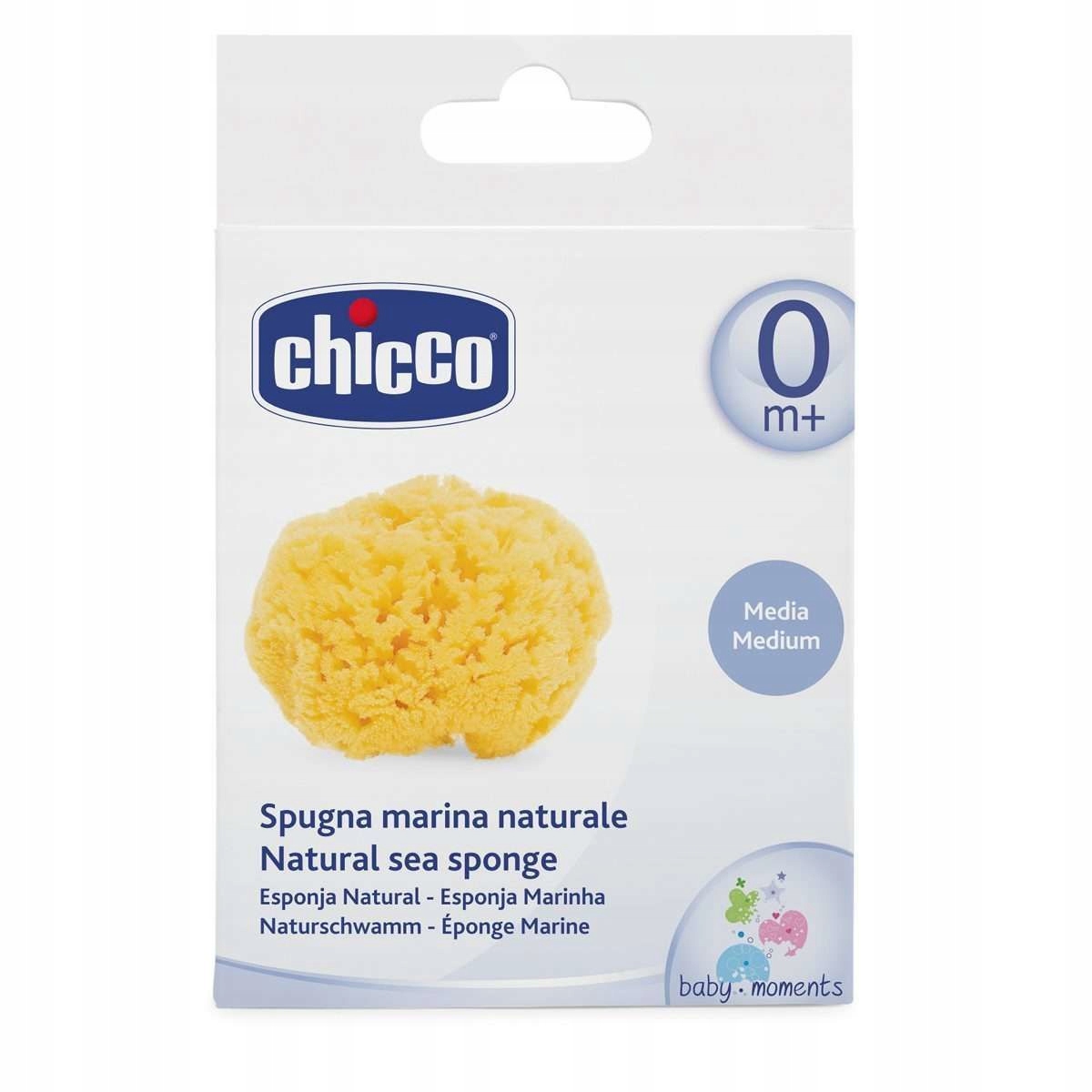CHICCO Natural Sponge* – Gąbka do kąpieli dla delikatnej skóry dziecka