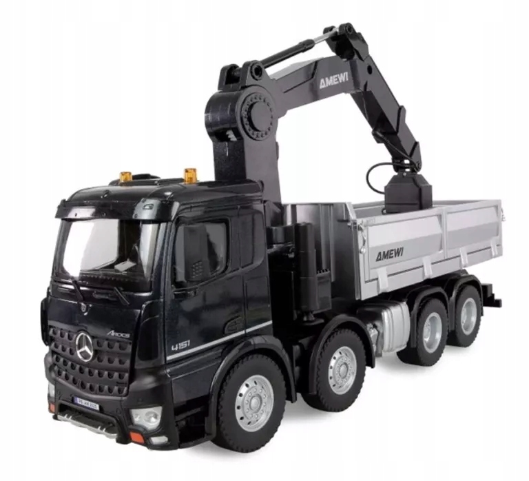 Amewi 22716 – Zdalnie sterowany model Żuraw samochodowy dla młodych inżynierów