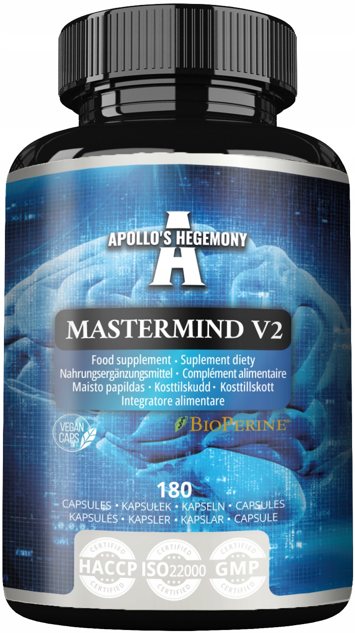 Suplement diety Apollo's Hegemony Mastermind v2 – Wsparcie dla umysłu i koncentracji