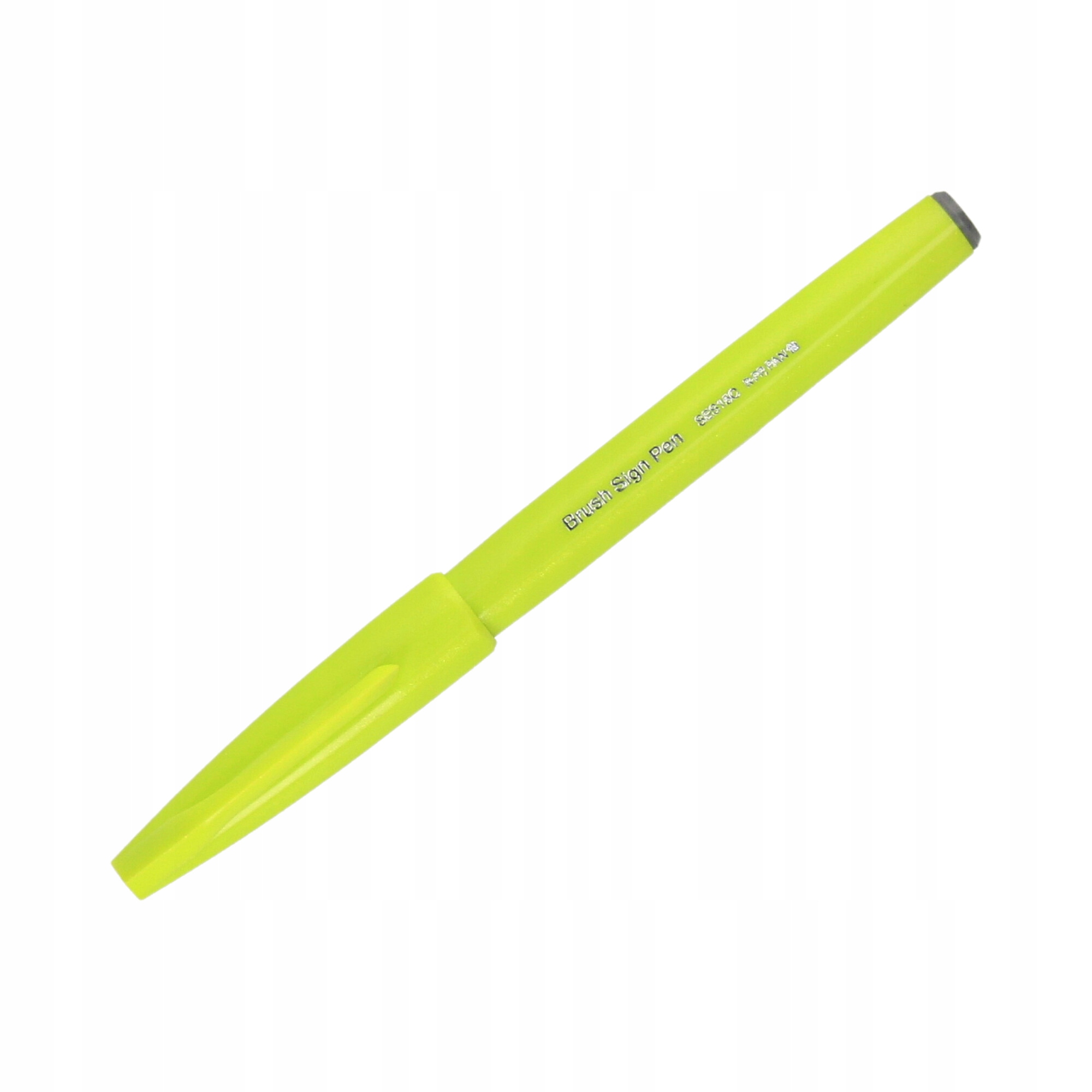 Pisak pędzelkowy Pentel Brush Sign Pen SES15C limonkowy – Idealny do kaligrafii i liternictwa