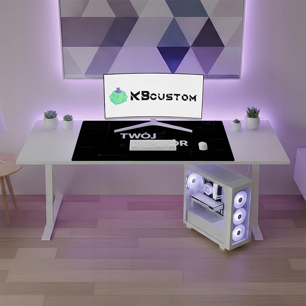 Duża podkładka mata pod myszkę Twój wzór 120x60cm 4mm-Grubość KBcustom – Komfort i styl na biurku