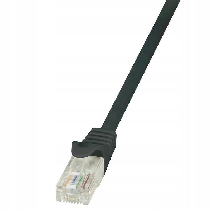 Patchcord CAT 5e U/UTP Czarny 0.50M – Idealne rozwiązanie do połączeń sieciowych