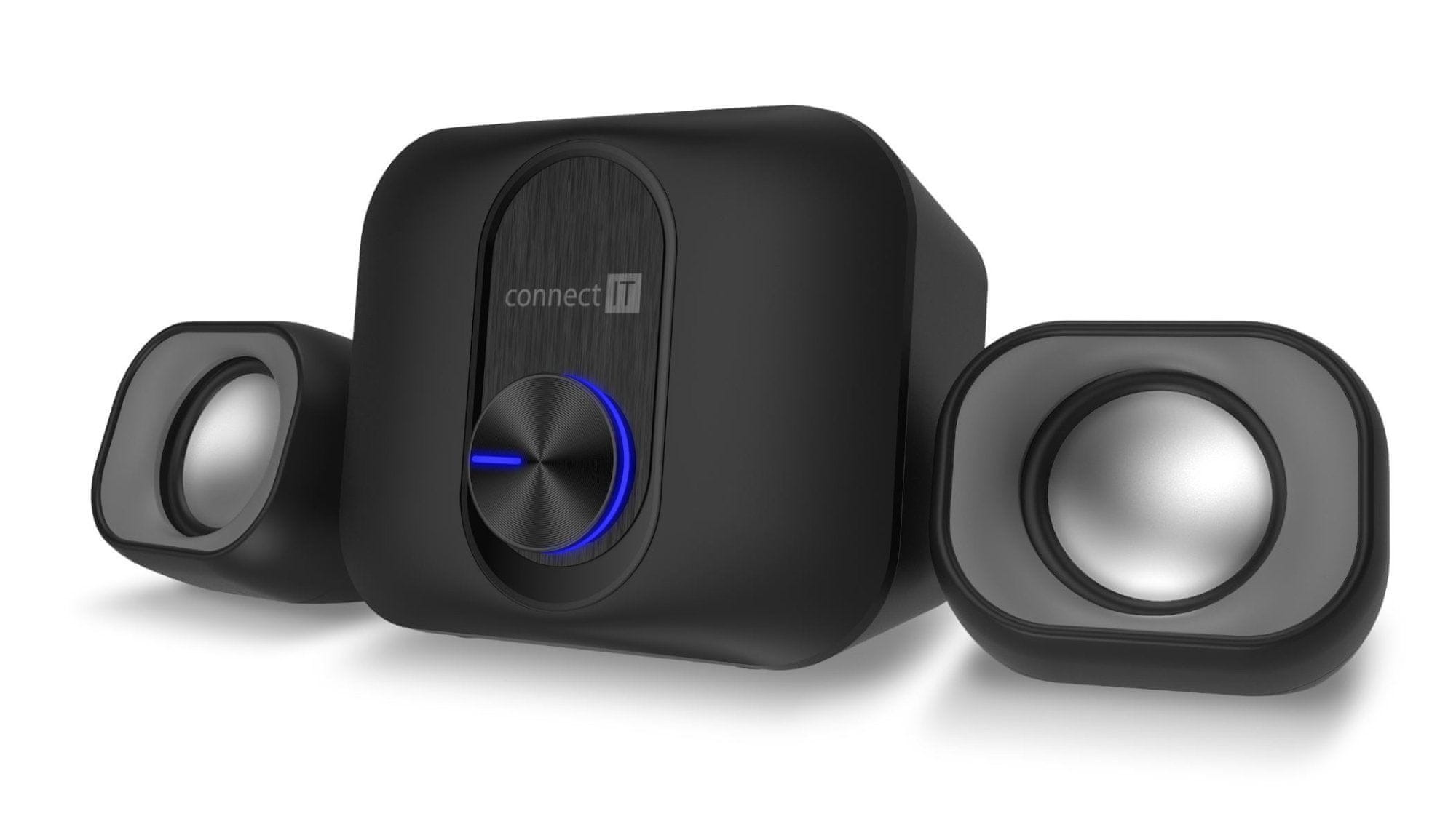 CONNECT IT Reproduktory Rumble PRO 2.1 – Doskonałe brzmienie dla Twojego komputera