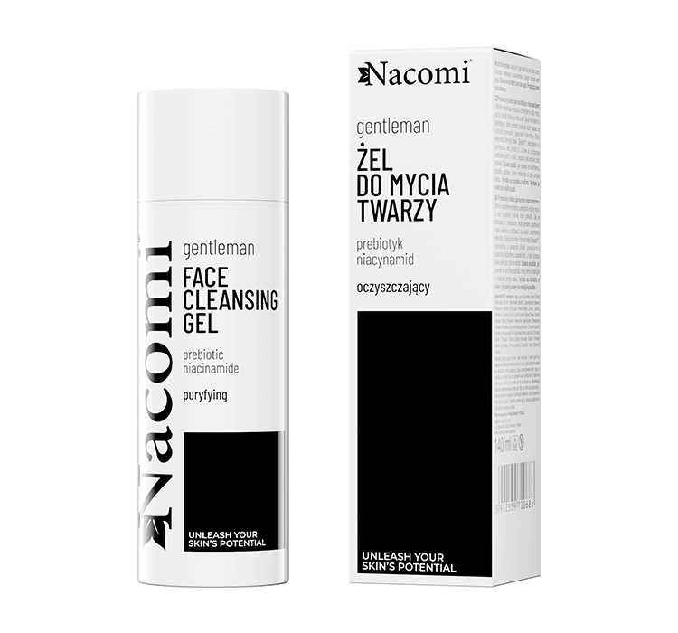 Nacomi Gentleman żel do mycia twarzy z niacynamidem 140 ml – Idealna pielęgnacja dla mężczyzn