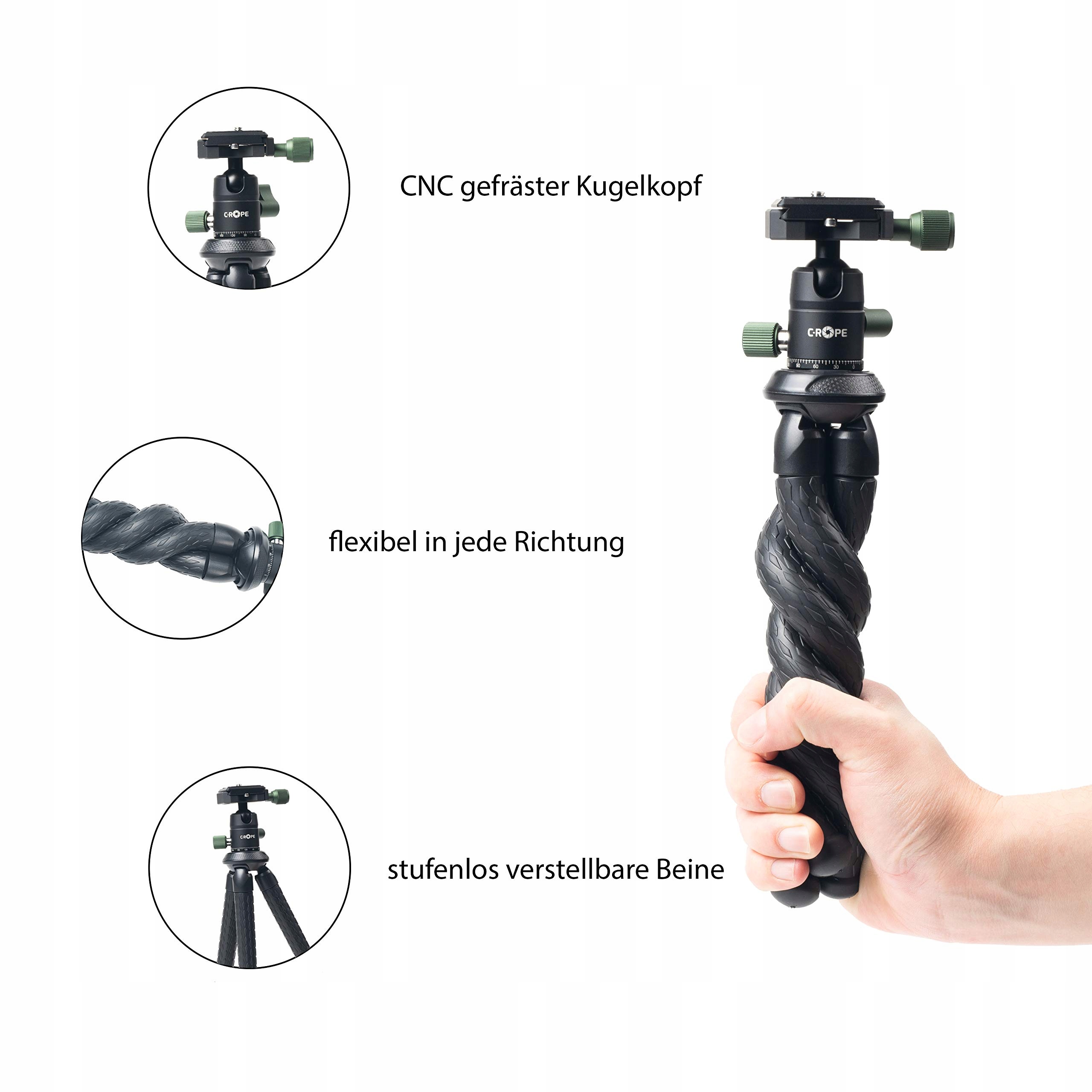 Elastyczne nogi – Możliwość montażu na różnych powierzchniach