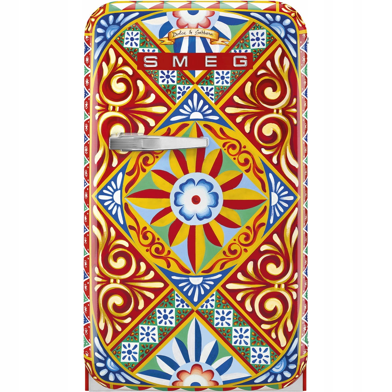 Lodówka Smeg FAB5RDGC5 – Styl retro od Dolce & Gabbana