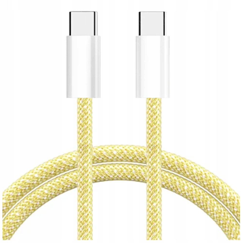 Kabel USB-C - USB-C 1 m Żółty – Szybkie ładowanie i synchronizacja