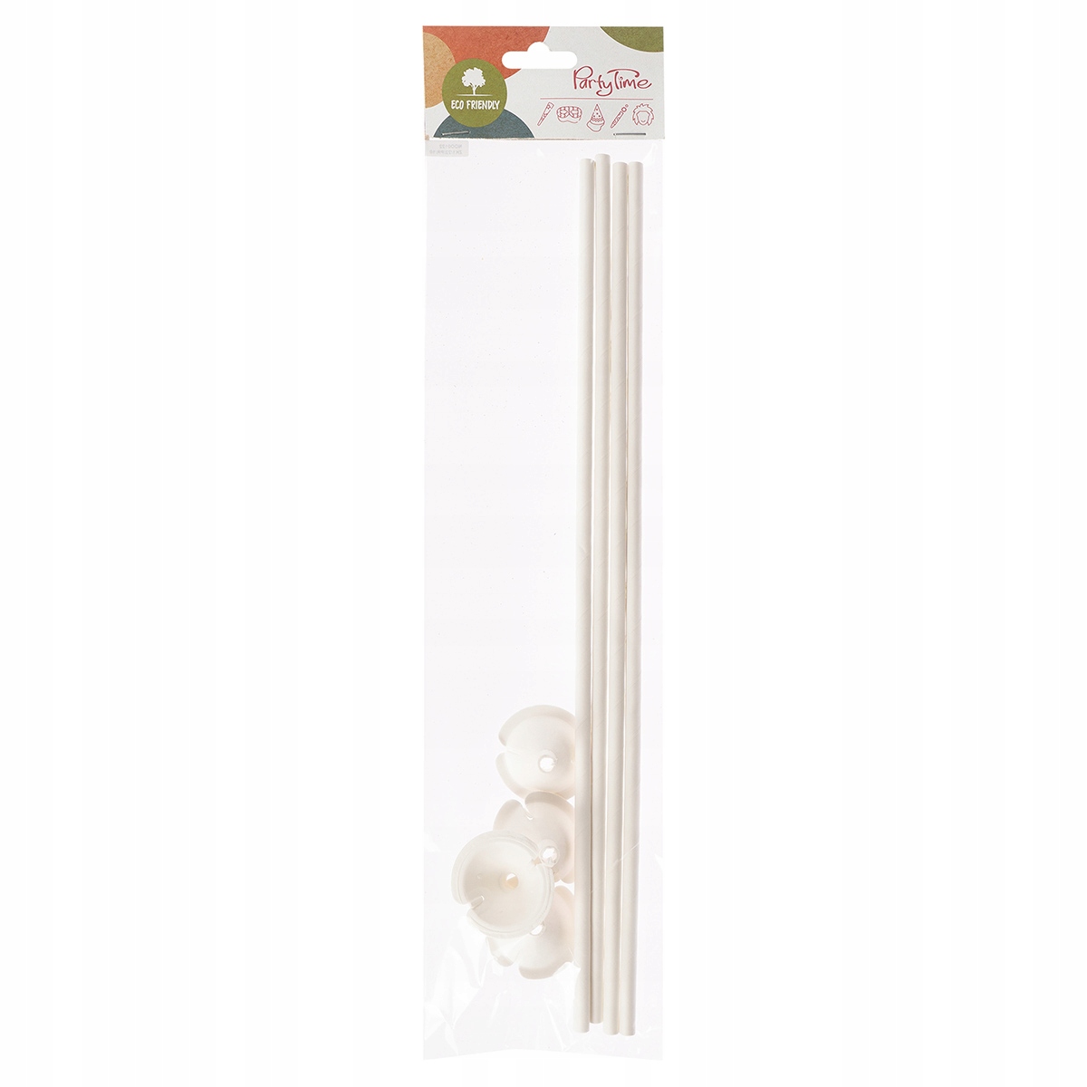 Teka Papierowe patyki do balonów 4szt – Idealne do każdej imprezy