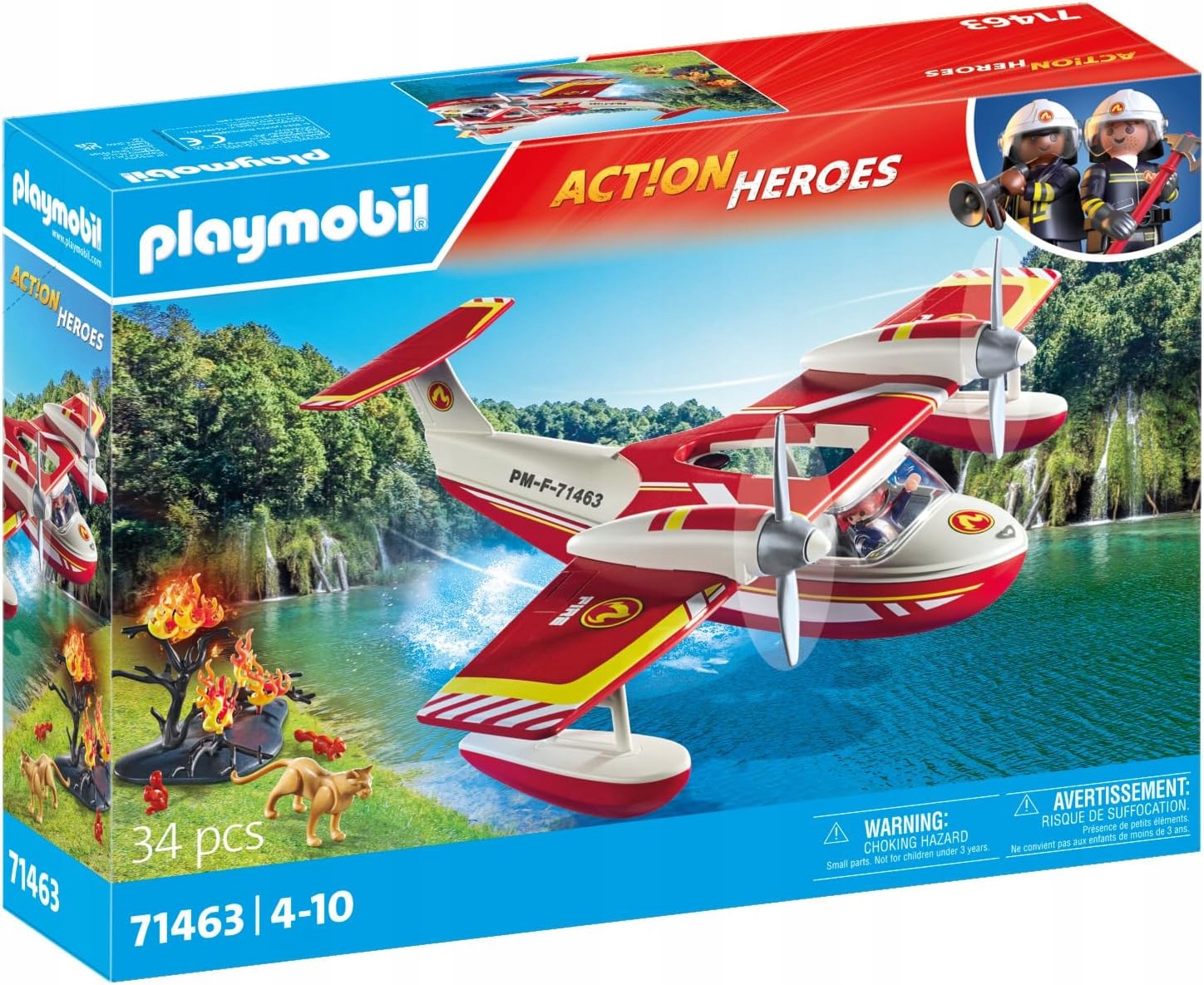 Action Heroes 71463 Samolot straży pożarnej – Idealny do misji ratunkowych