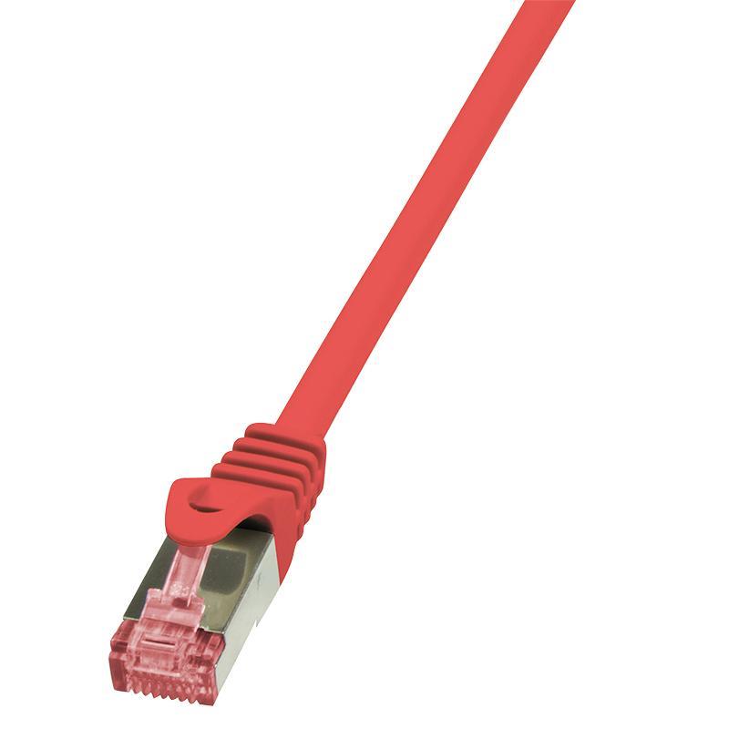 Patchcord CAT 6 S/FTP PIMF Czerwony 0.5M (CQ2024S) – Wydajność i niezawodność w sieci