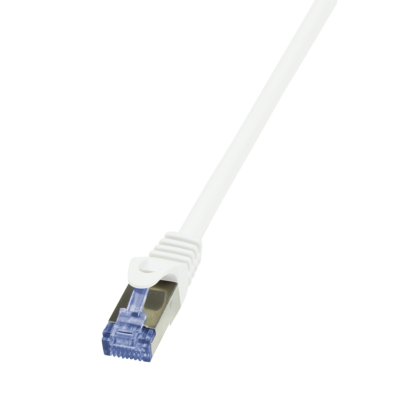 Patchcord LogiLink CQ4111S Cat.6A/7 600 MHz S/FTP PIMF 20,0m biały – Wysoka jakość połączeń sieciowych