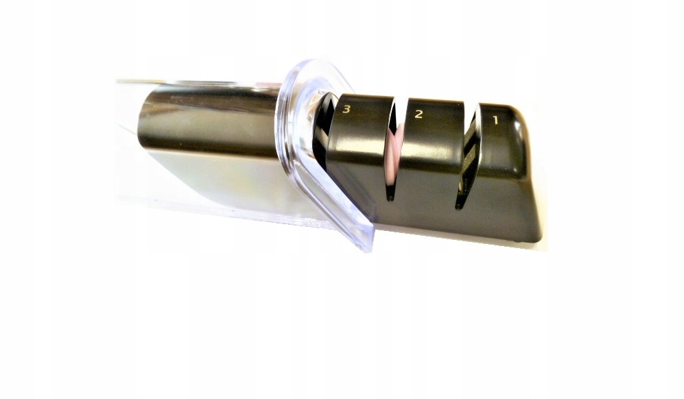 Poręczny design z trzema poziomami ostrzenia