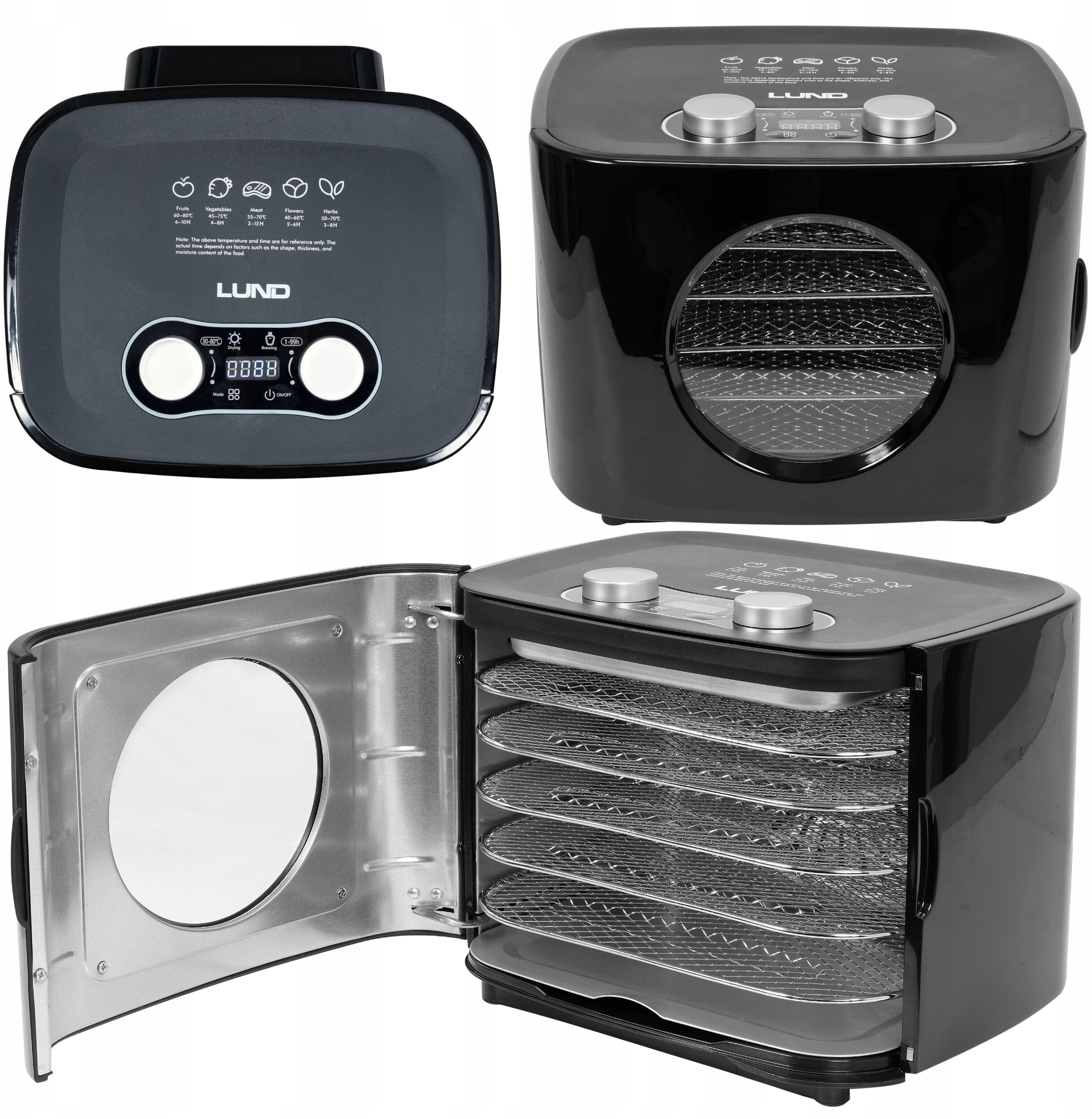 Zastosowanie: suszenie owoców, warzyw, grzybów i przygotowanie jogurtu