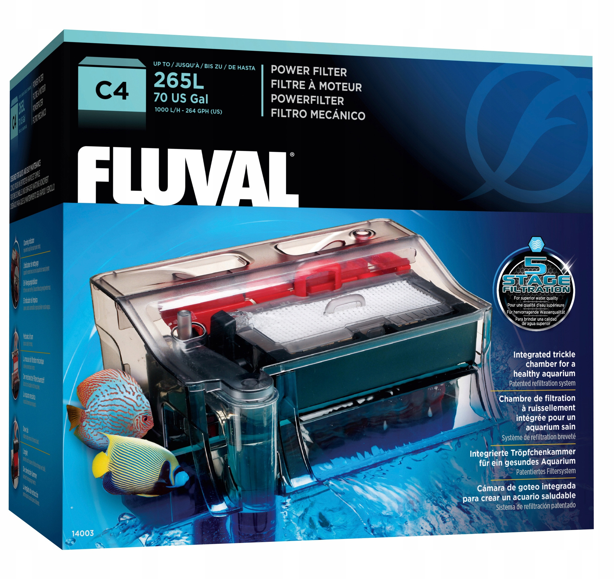 Wydajność filtracji do 900 l/h – Czysta woda w Twoim akwarium