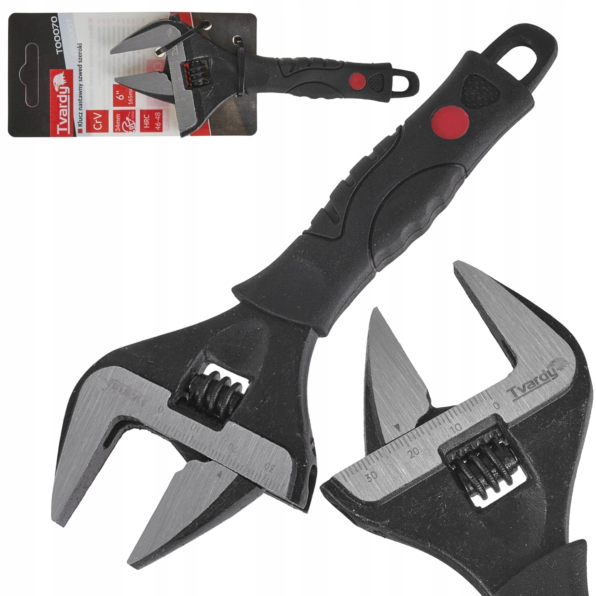 Wide adjustable wrench, size 6