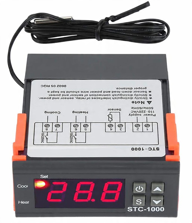 Zakres regulacji temperatury od -50 do 90 stopni C