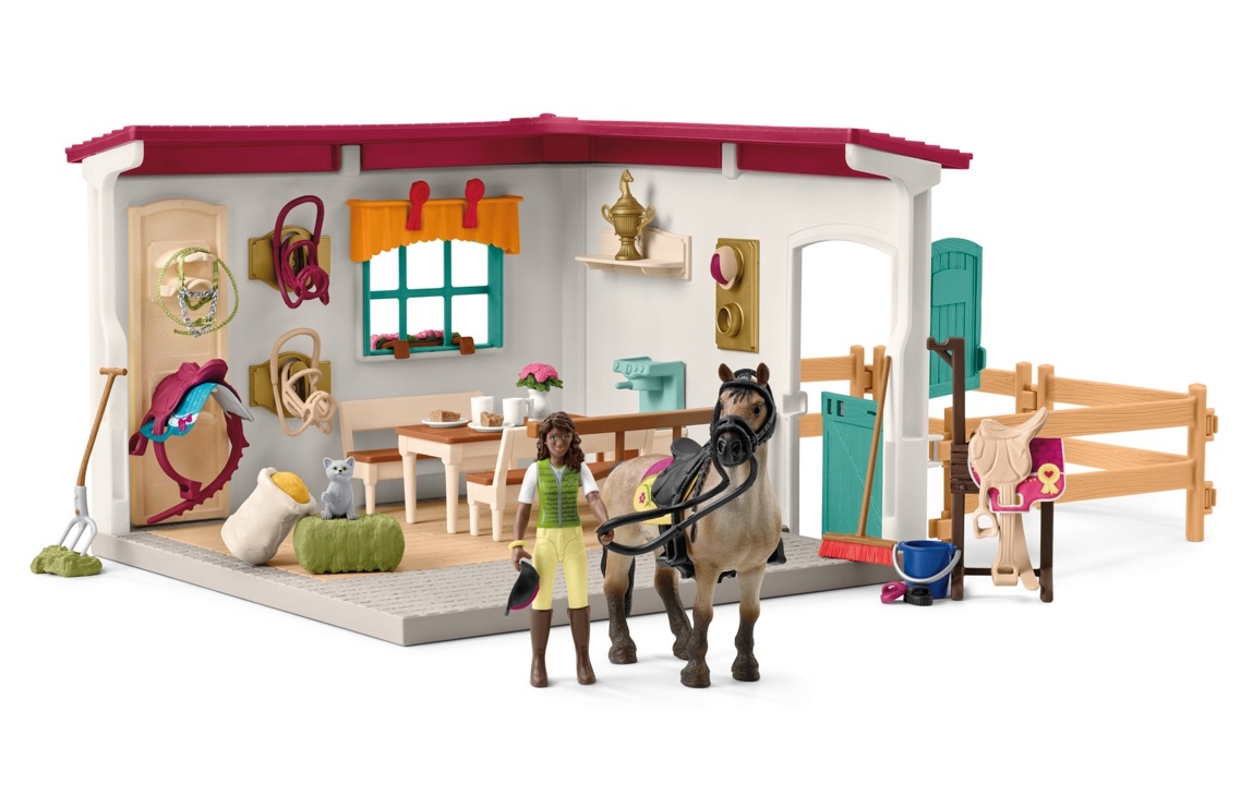 Figurka Schleich Zestaw z figurkami Pomieszczenie dla stajennego – Wspaniała zabawa w świecie jeździectwa