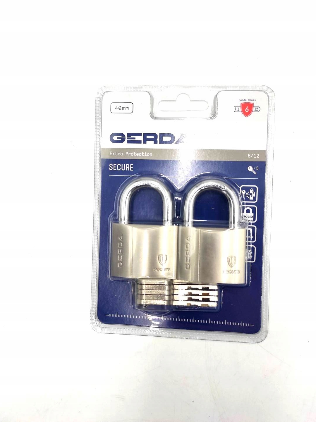 SECURE KSWS S40 Zestaw 2-twins kłódek mosiężnych n