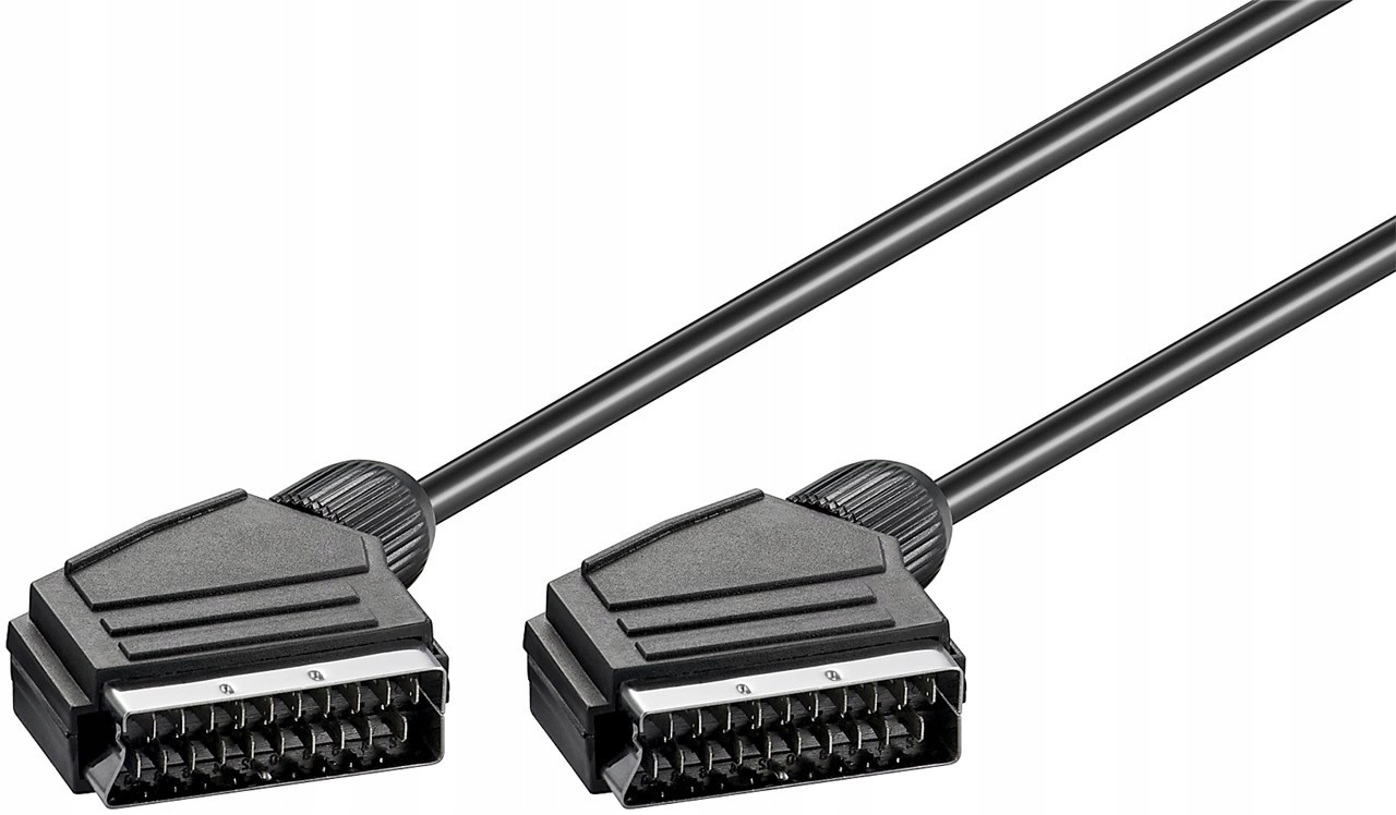 Kabel SCART 2m czarny Goobay – Idealne połączenie dla Twojego sprzętu