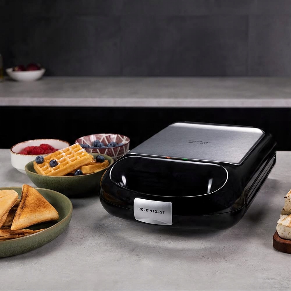 Opiekacz Cecotec Rock'nToast Family 3in1 – Idealny do przygotowywania pysznych kanapek