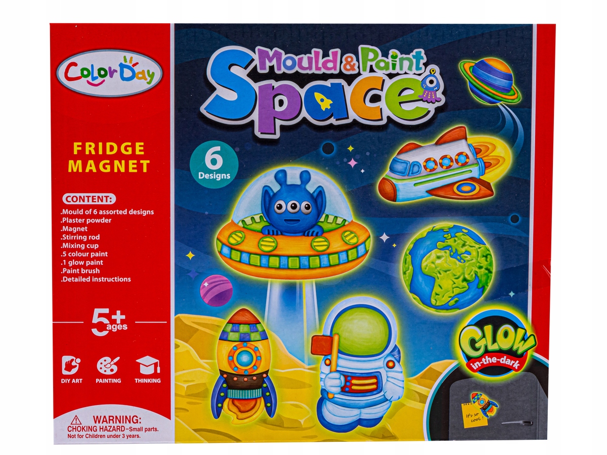 Kreatywny Zestaw Stwórz Magnes, Odlew DIY KOSMOS – Twórcza zabawa dla dzieci