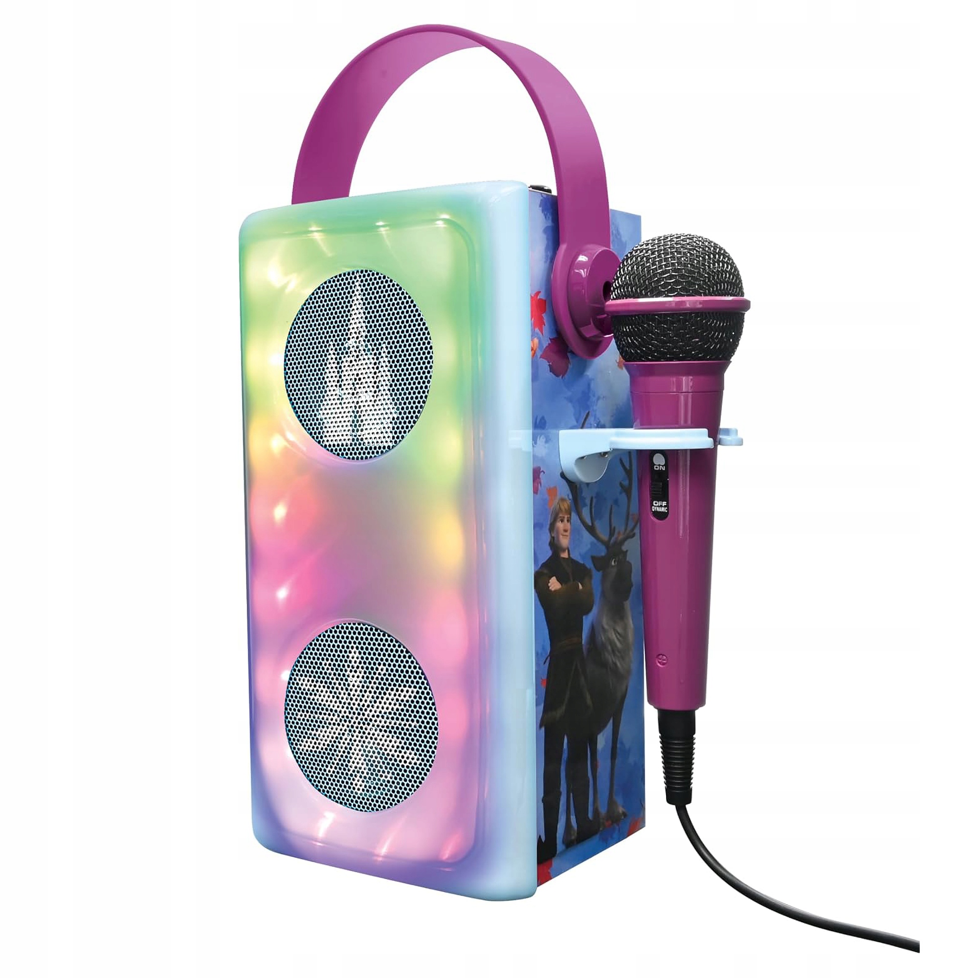 Efekty świetlne i mikrofon – Idealny do karaoke