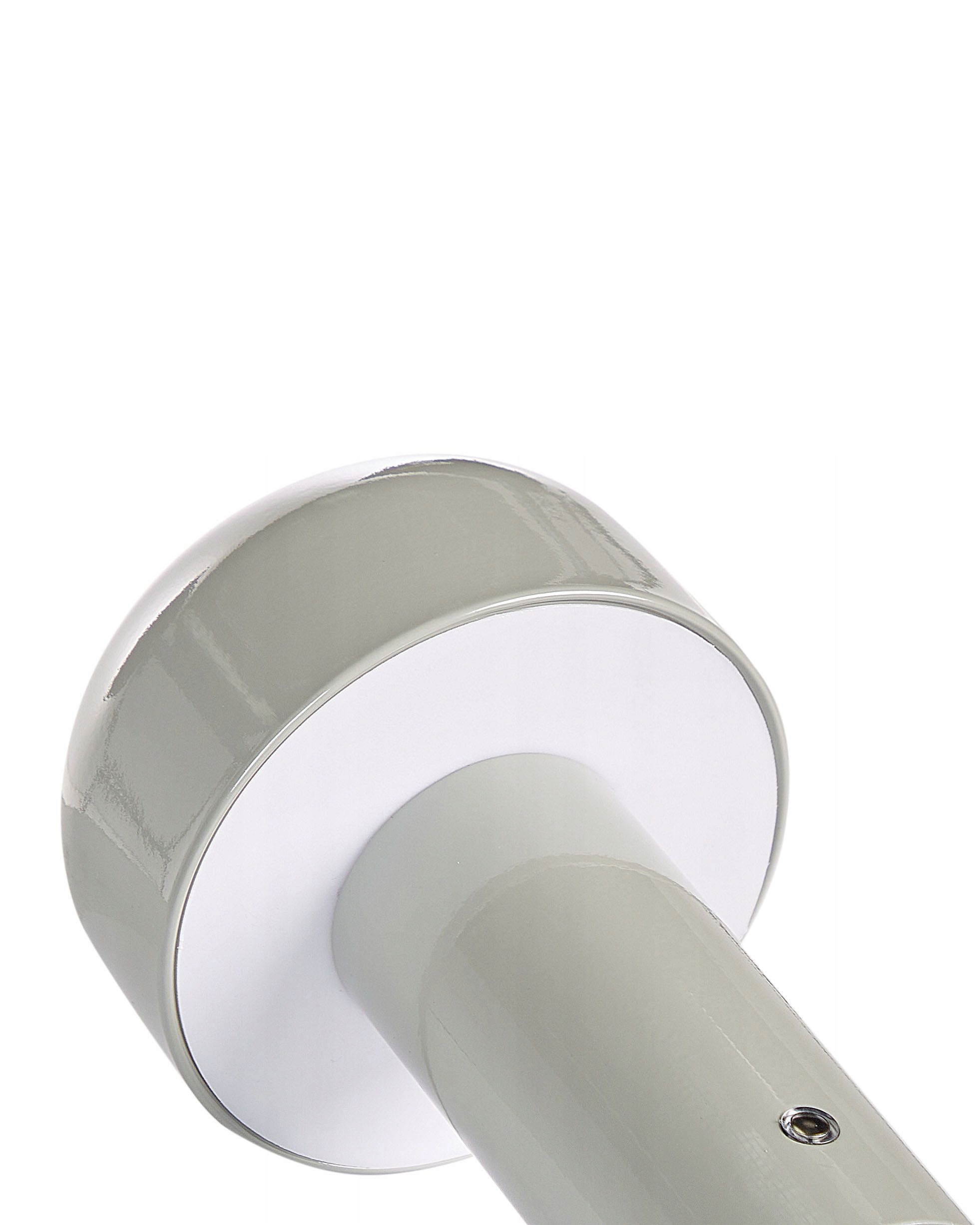 Stylowa lampa stołowa w kolorze szarym