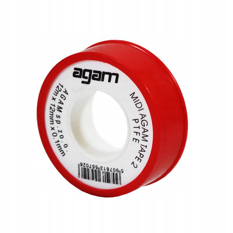 Taśma teflonowa MIDI AGAM Tape2 12m x 12mm x 0,1mm – Niezawodne uszczelnienie