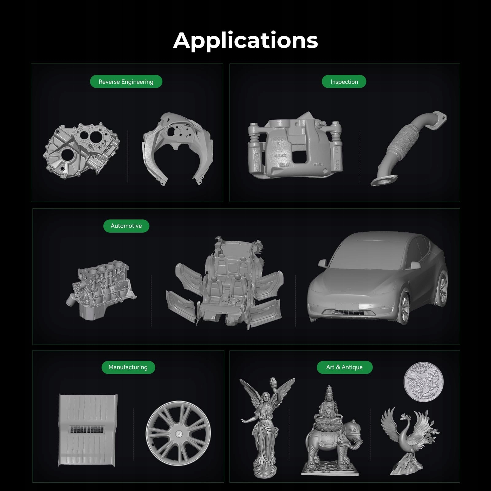 Wszechstronność w rozmiarach skanowanych obiektów