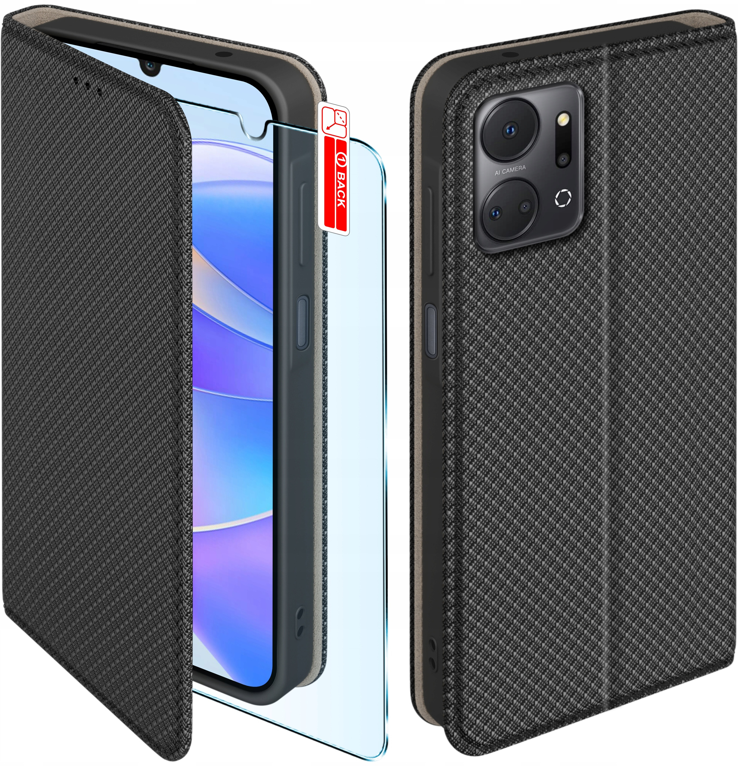Etui do Honor X7A SMART MAGNET CASE PORTFEL + SZKŁO 9H – Ochrona i styl w jednym