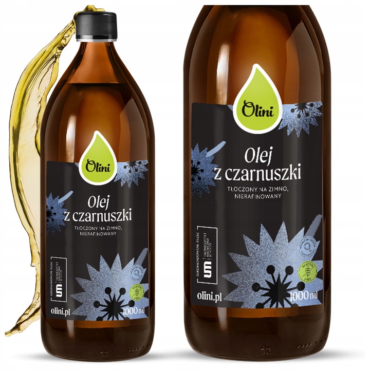 Olej z czarnuszki Olini 1L – źródło zdrowia