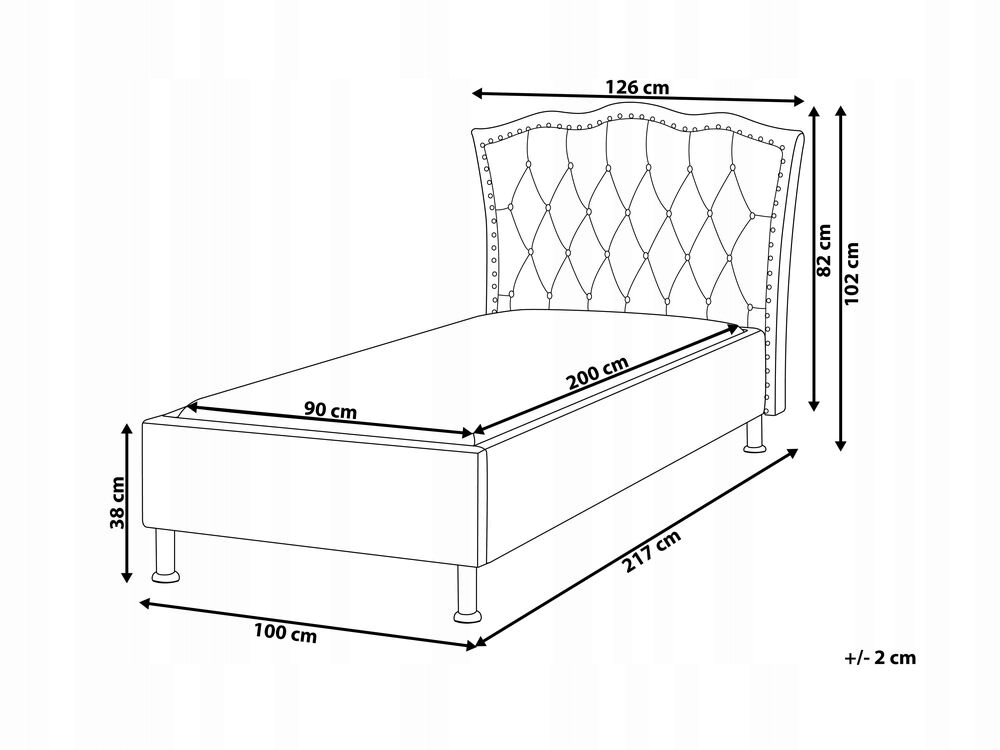 Pikowane wezgłowie z kryształkami – Efektowny detal, który przyciąga wzrok