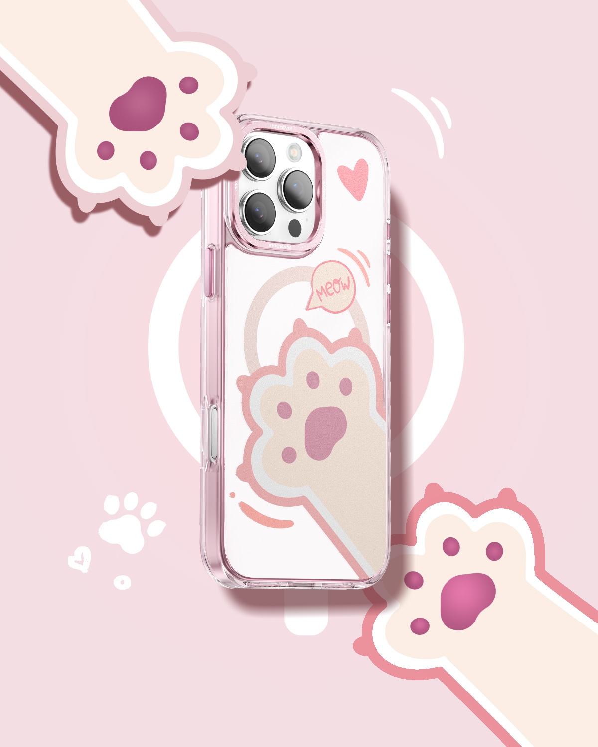 Innostyle Pink Collection – Urokliwe etui do iPhone 16 Pro Max