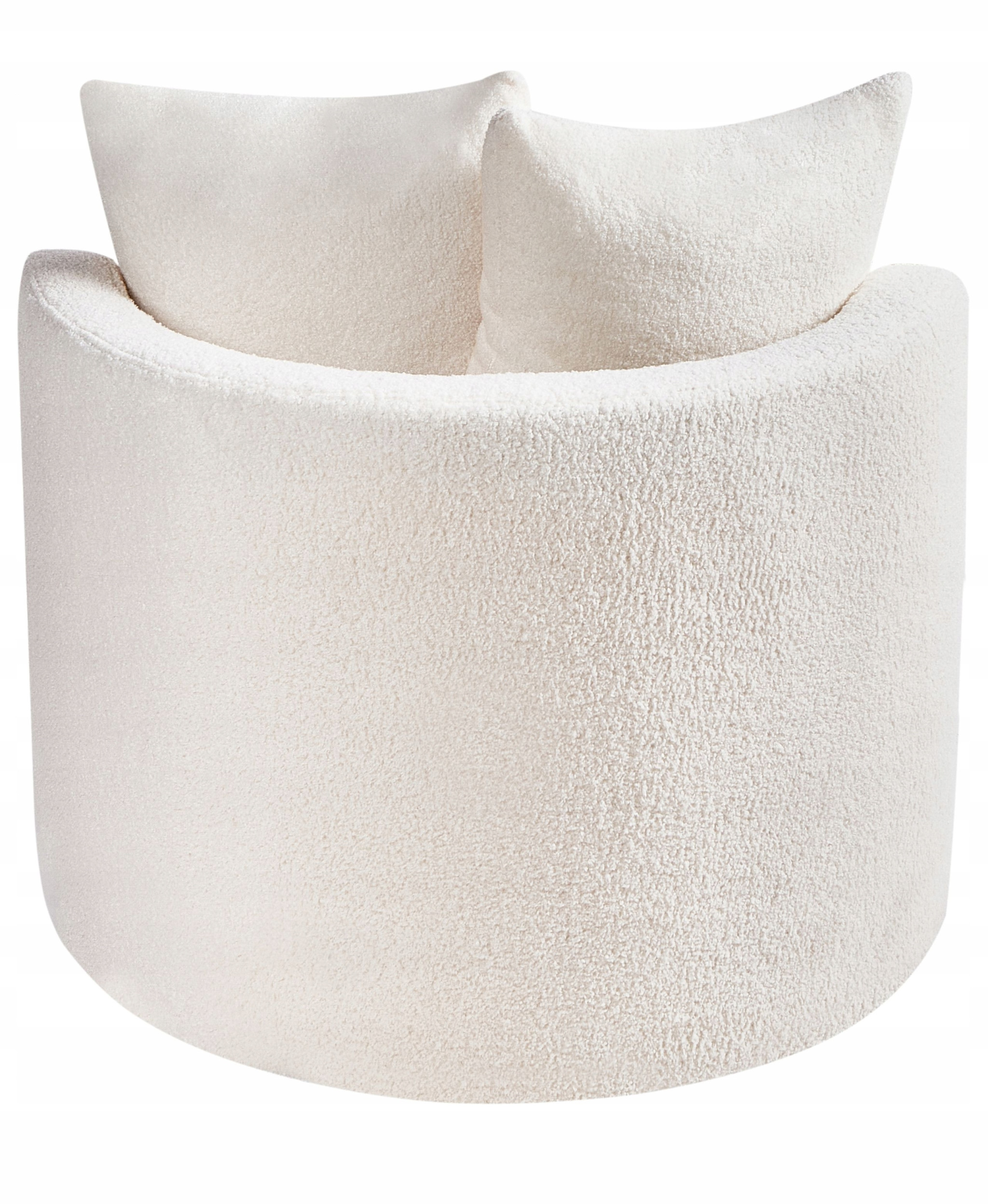 Fotel obrotowy DALBY Boucle Biały – Elegancja i komfort w Twoim wnętrzu