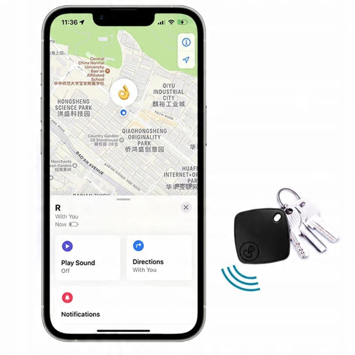 Współpraca z urządzeniami Apple i aplikacją 'Znajdź'