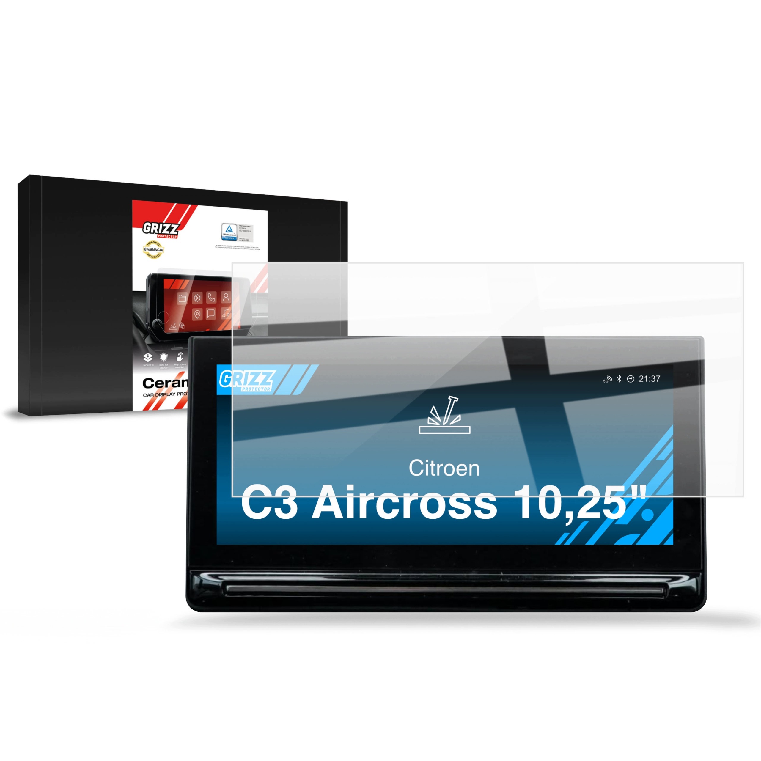 Folia ceramiczna CarDisplay Protection do Citroen C3 Aircross 10,25