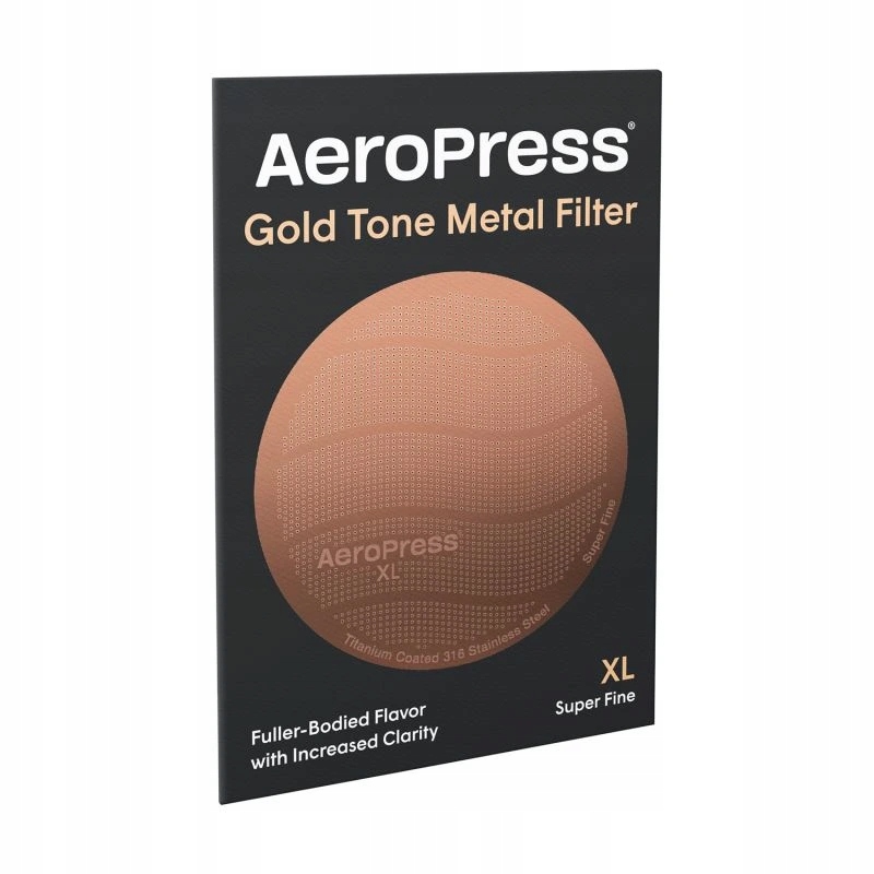 AeroPress - Złoty filtr ze stali nierdzewnej XL – Doskonałe parzenie kawy