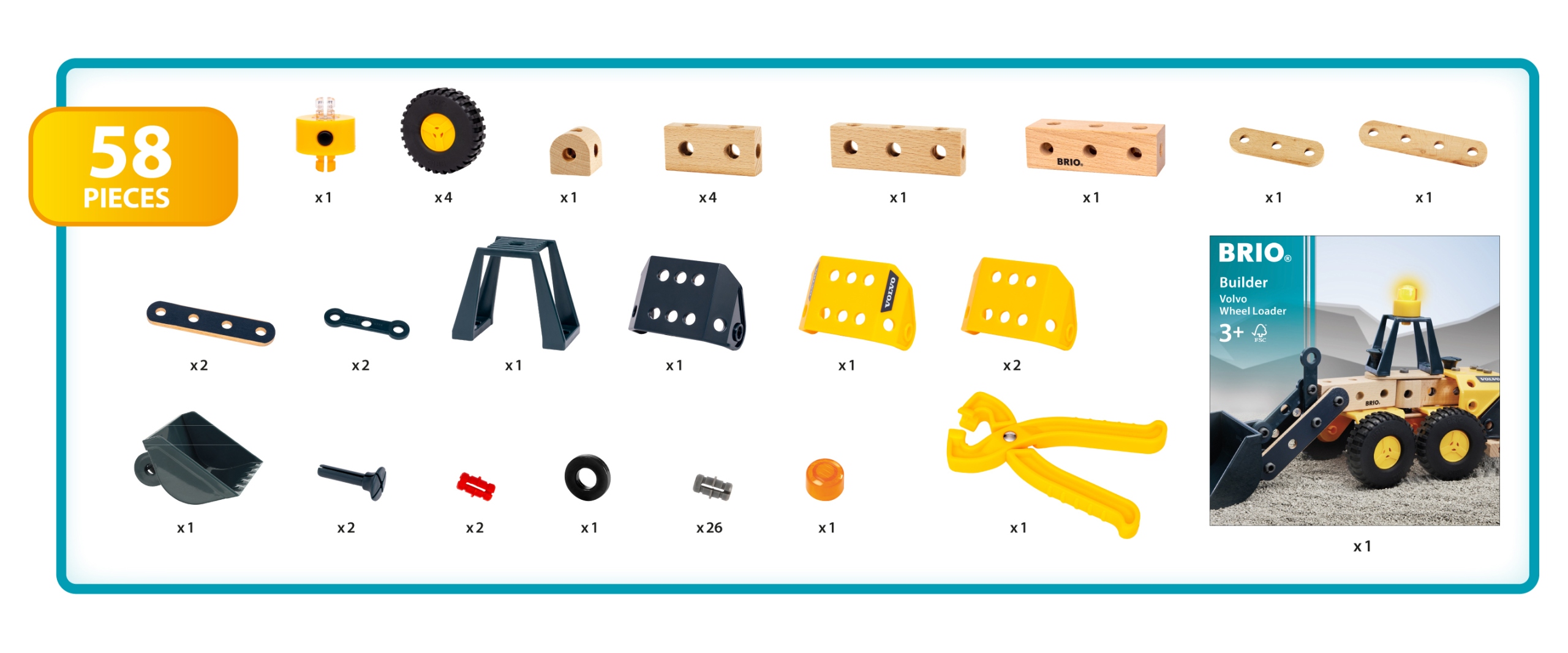 Zestaw z 58 elementami – Kreatywność w każdym detalu