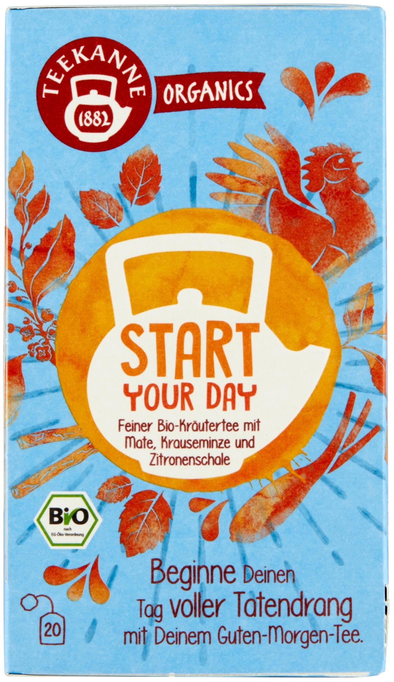 Organics Start Your Day – Herbata ziołowa z Mate na dobry początek dnia