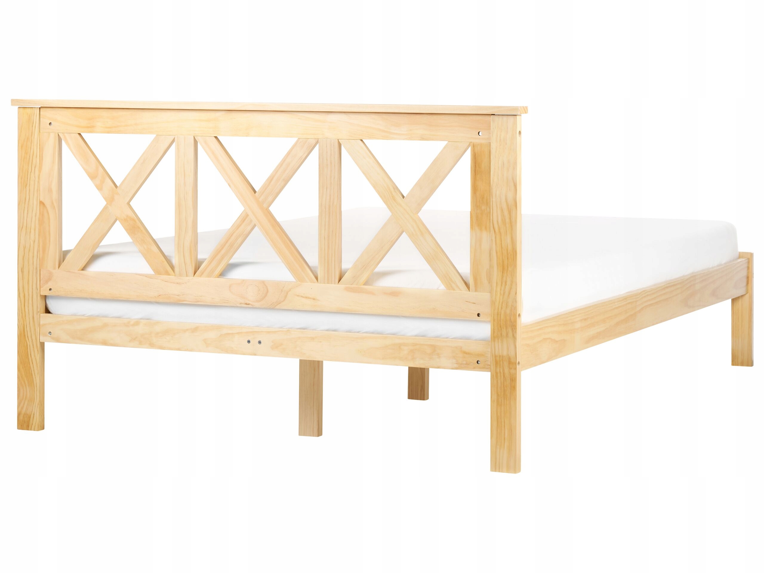 Łóżko Drewno TANNAY 140 x 200 cm – Elegancja i komfort w Twojej sypialni