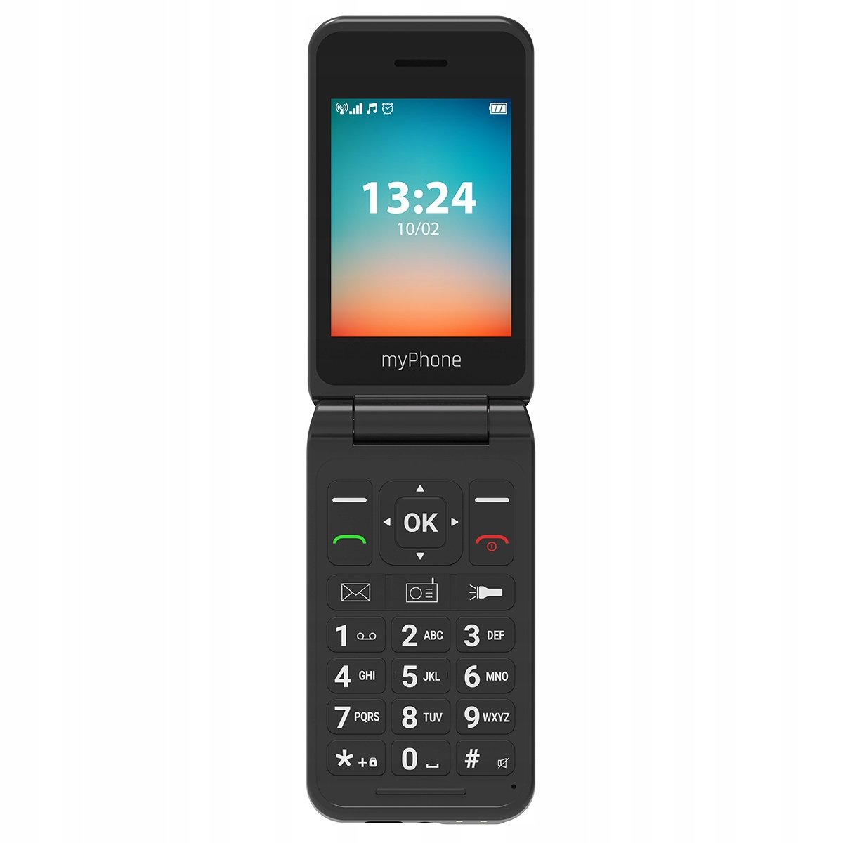 Telefon komórkowy myPhone FLIP LTE czarny – Nowoczesny i funkcjonalny smartfon