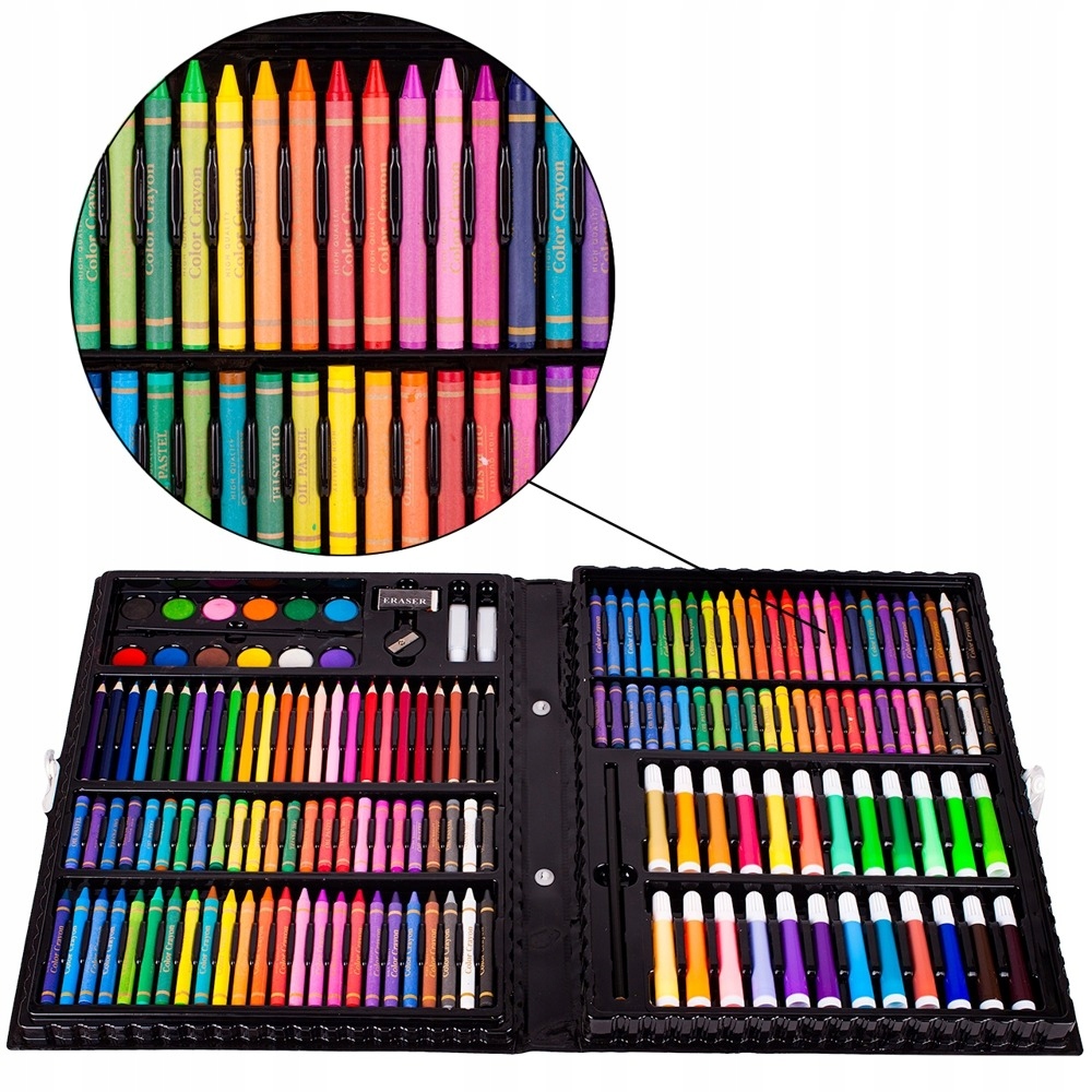 Bogaty zestaw akcesoriów plastycznych – Idealny dla małych artystów