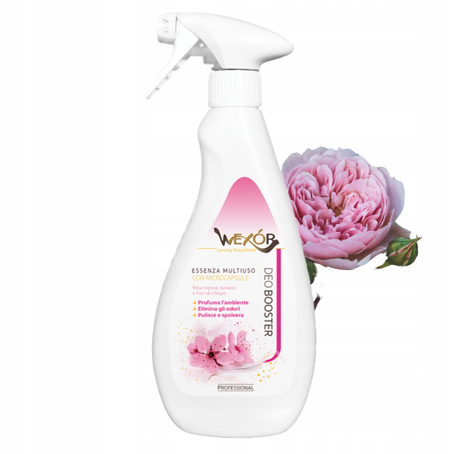 Unikalna kompozycja zapachowa: angielska róża, geranium i kwiaty wiśni