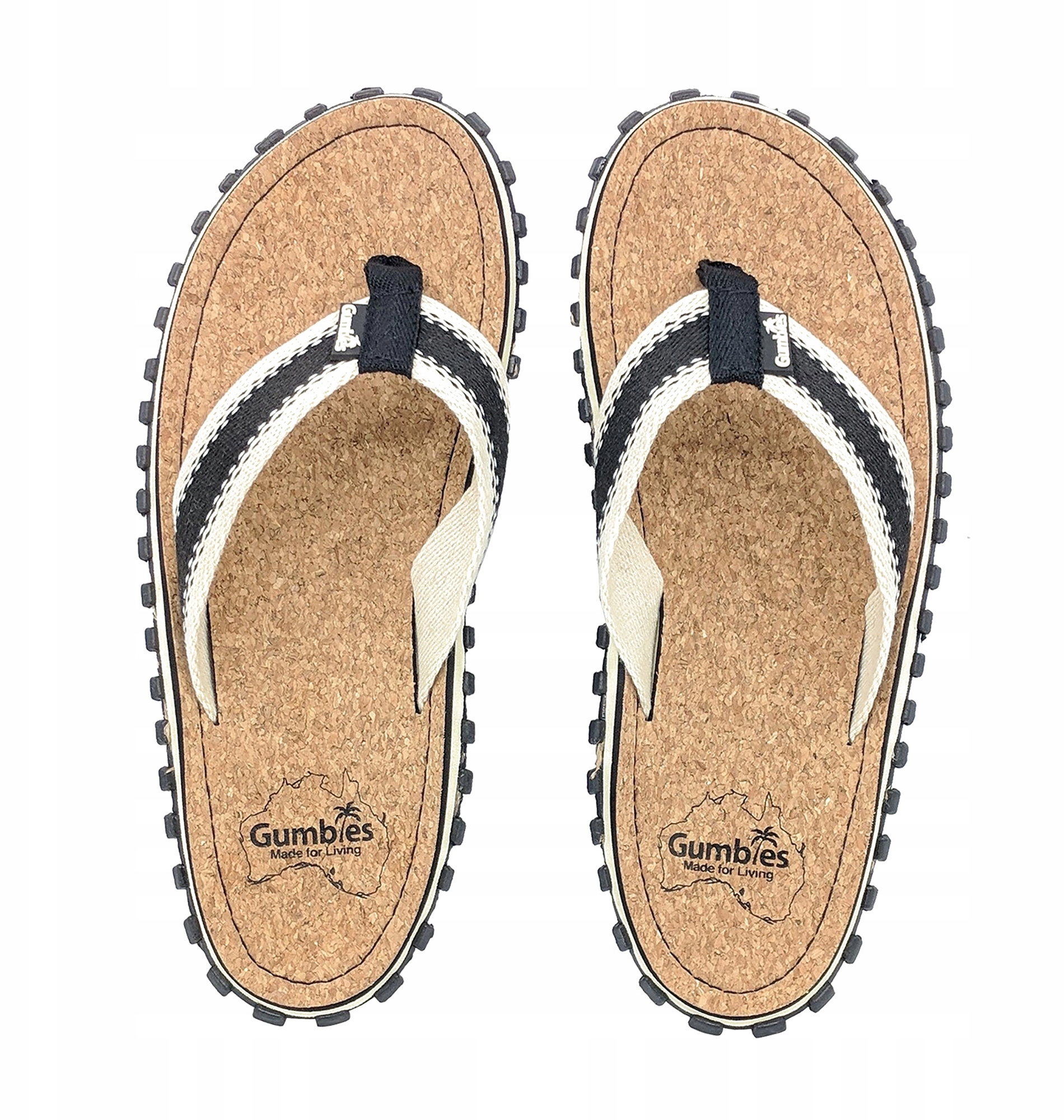 Japonki unisex GUMBIES CORKER - Idealne na lato