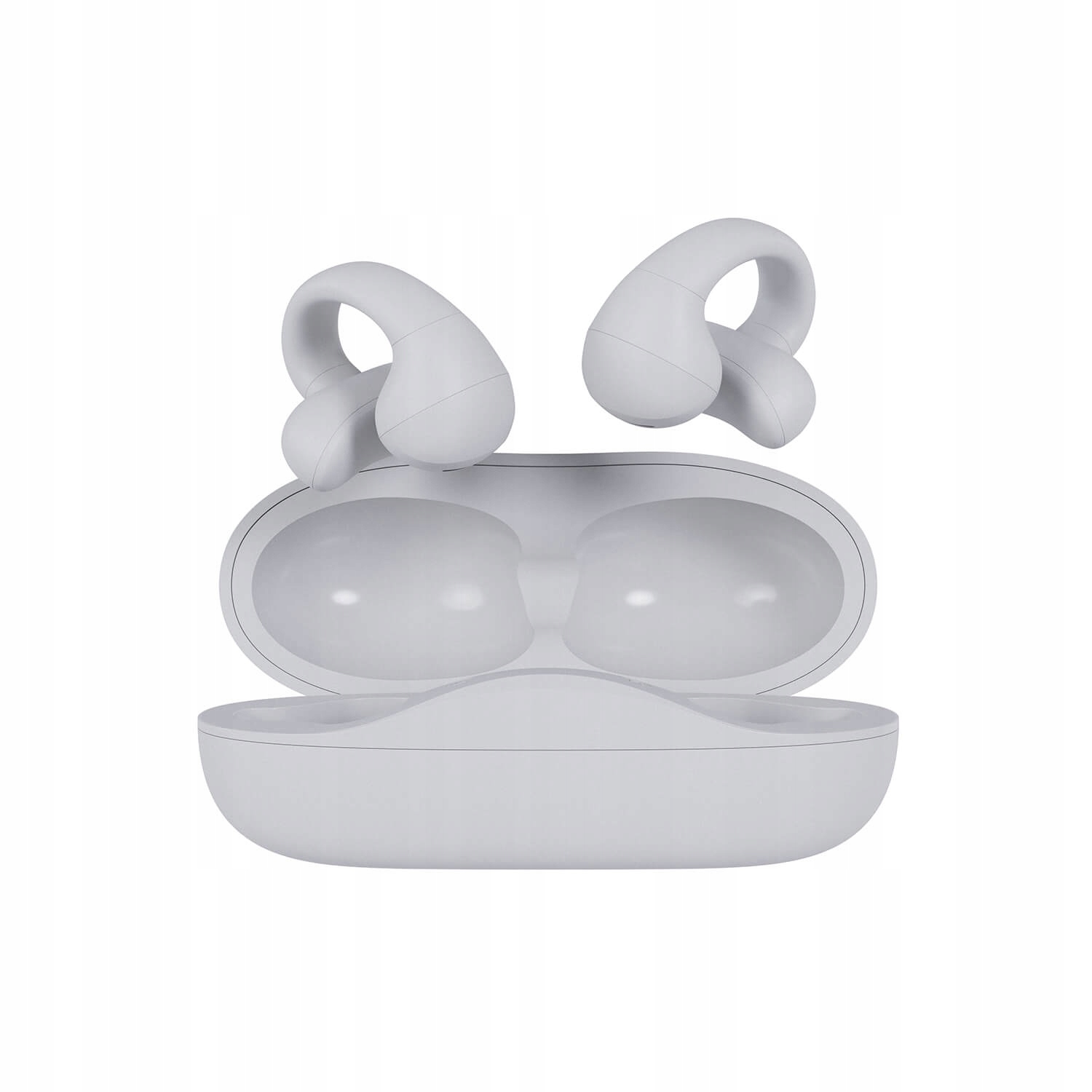 Happy Plugs Clip - bezprzewodowe otwarte słuchawki douszne (white) – Muzyka w zasięgu ręki