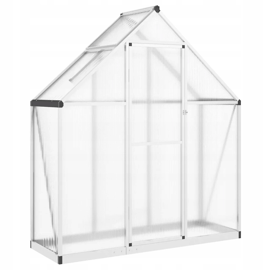 Szklarnia z ramą podstawy srebrna 169x58x195 cm – Idealne rozwiązanie dla Twojego ogrodu
