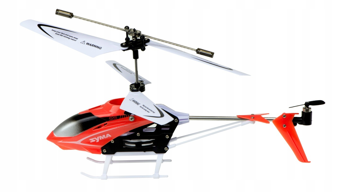 Wymiary i elementy zestawu helikoptera S5 RC