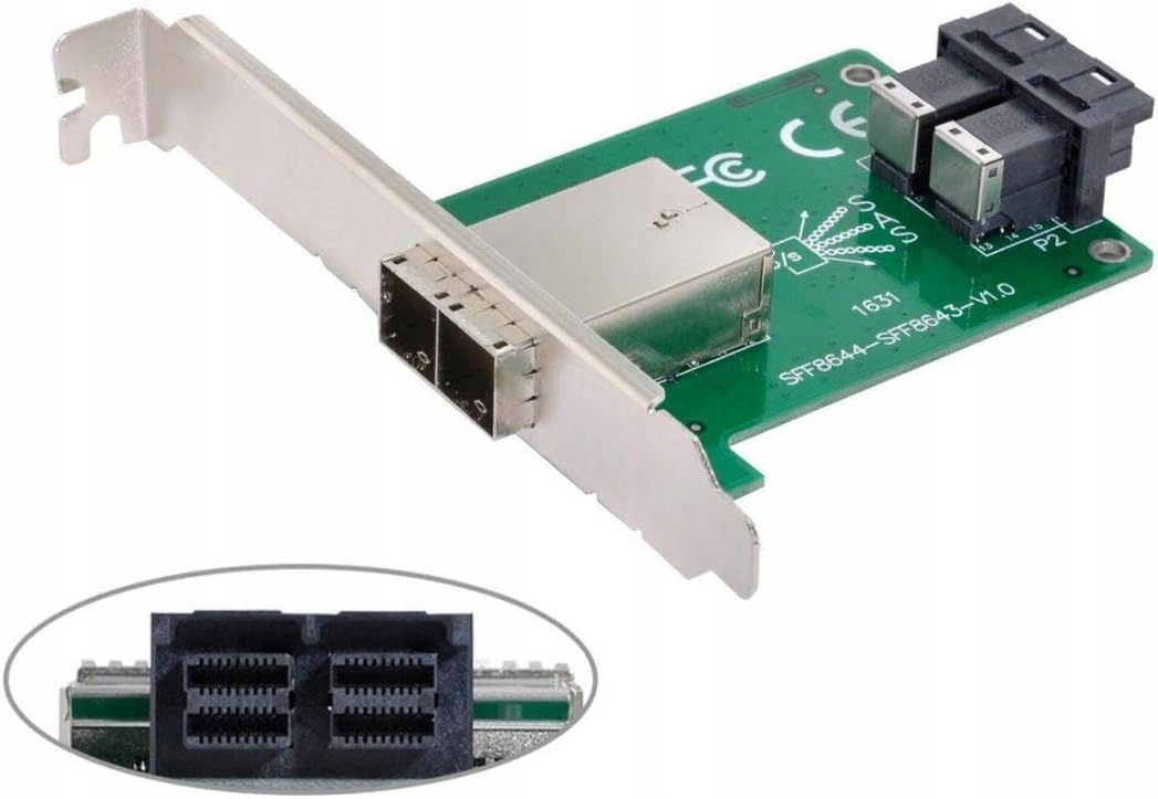 Dwuportowy adapter Mini SAS HD – Wydajność i niezawodność
