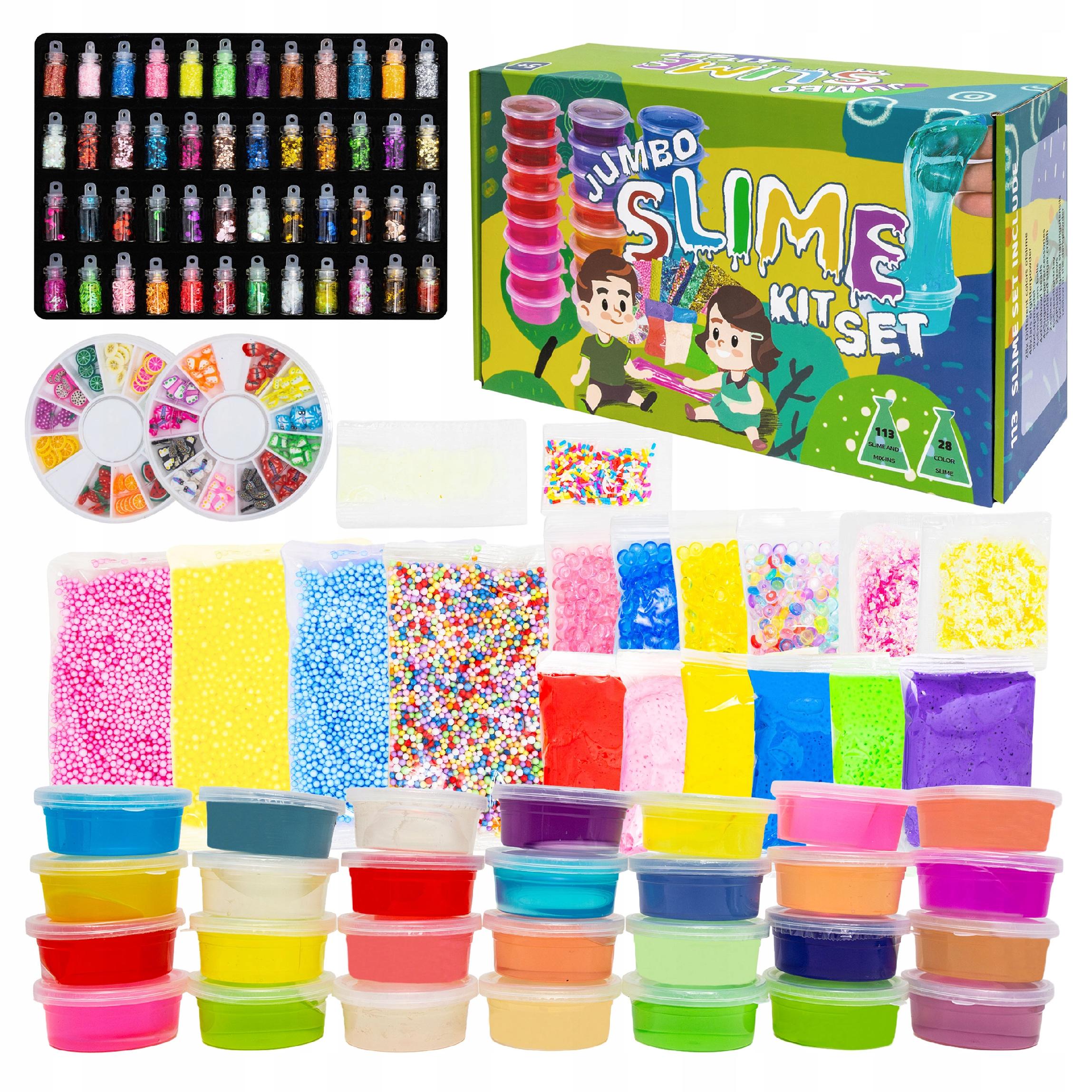 Slime Zestaw Do Robienia Glutów Dla Dzieci – Ogromna Zabawa Sensoryczna