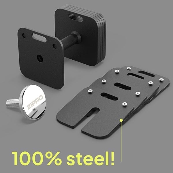 ZIPRO Hantla z regulacja obciążenia 24 kg